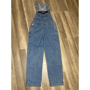 Y2K BUM Equipment Overalls Bib Women's S 90s Blue Jean Denim Vintage Barn Grunge